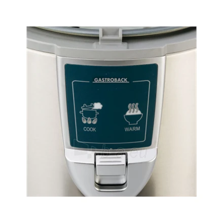 Ryžių virimo puodas Gastroback Rice cooker 42507 Inox/ Baltas, 450 W, Capacity 3 L, Number of baskets 2