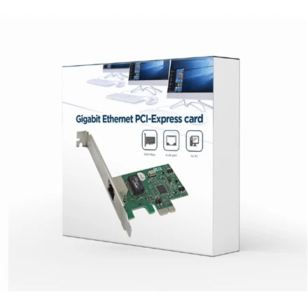 GEMBIRD NIC-GX1 Gembird 1-GIGABIT PCI-Express Fast Ethernet kortelė, Realtek mikroschemų rinkinys