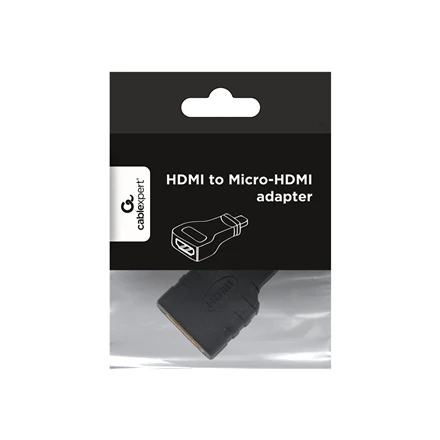 Gembird | HDMI į Micro-HDMI adapteris | Juodas | HDMI | mikro HDMI