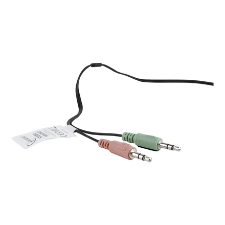 Gembird | MHS-002 Stereo ausinės | Su mikrofonu | 3.5 mm | Juodas/Raudona