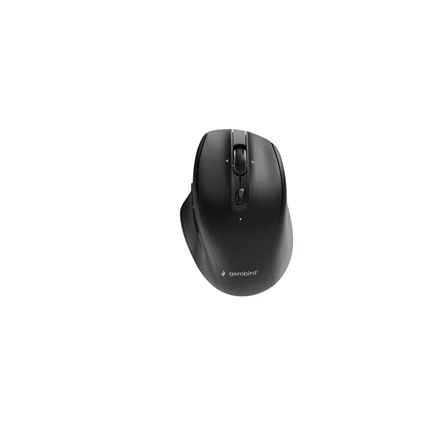 Gembird MUSW2-6B-02 Dual-mode belaidė pelė (2.4G + BT), 2400 DPI, 6-button, juodas