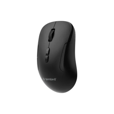 Gembird MUSW2-7B-01 Dual-mode belaidė pelė (2.4G + BT), 1600 DPI, 7-button, juodas