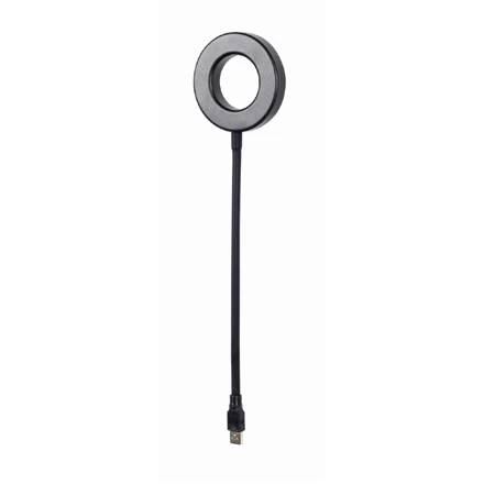 „Gembird NL-LEDRING-01“ USB LED žiedinis šviestuvas | Baltas 6500K | N/A