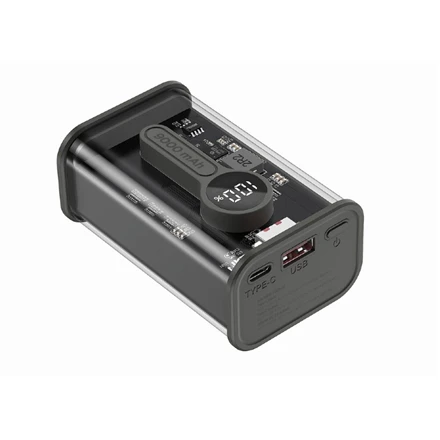 Gembird | Skaidrus QC3.0 greito įkrovimo maitinimo blokas | PB09-TQC3-01 | 9000 mAh | Juodas