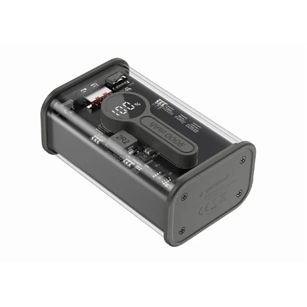 Gembird | Skaidrus QC3.0 greito įkrovimo maitinimo blokas | PB09-TQC3-01 | 9000 mAh | Juodas