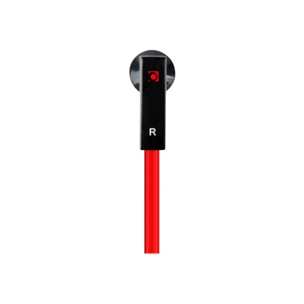 Gembird | Porto ausinės su mikrofonu ir garsumo valdymu su flat kabelis | Su mikrofonu | 3.5 mm | Raudona/Juodas