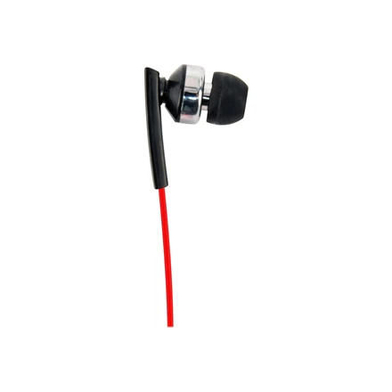 Gembird | Porto ausinės su mikrofonu ir garsumo valdymu su flat kabelis | Su mikrofonu | 3.5 mm | Raudona/Juodas