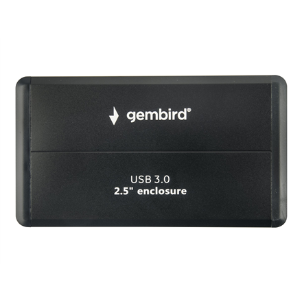 GEMBIRD EE2-U3S-2 HDD/SSD enclosure for 2.5 SATA - USB 3.0 Aliuminio Juodas