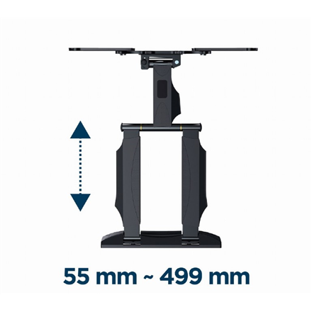 GEMBIRD Premium pilno judesio televizoriaus sieninis laikiklis 32–55 colių 32 kg