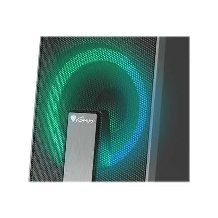 Kompiuterio kolonėlės Genesis | Computer Speaker | Helium 100BT RGB | Bluetooth | Belaidė jungtis | Sidabrinis/Juodas