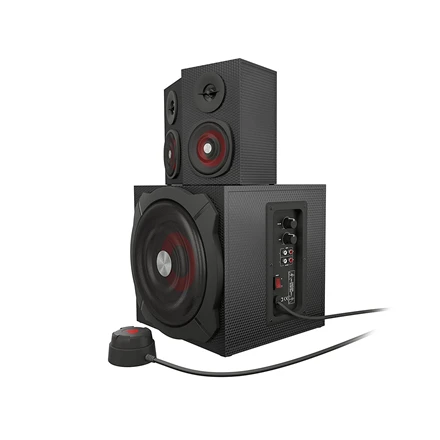 Kompiuterio kolonėlės GENESIS Helium 610BT Computer Speakers, Wired, Bluetooth, Juodas | Genesis | Helium 610BT | Bluetooth | Raudona/Juodas