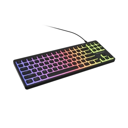 Klaviatūra žaidimams Genesis Thor 430 TKL Outemu Silent Rožinė su laidu mechaninė su pašvietimu juoda Hot-Swap Slim