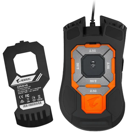 Gigabyte Pelė žaidimams AORUS M5, Juodas