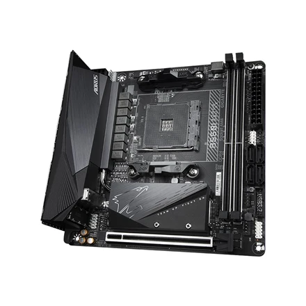Pagrindinė plokštė Gigabyte B550I AORUS PRO AX AM4 lizdas „mini ITXs“ AMD B550