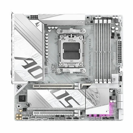 Pagrindinė plokštė „Gigabyte B850M A ELT WF6E“ | Procesorių šeima AMD | Procesoriaus lizdas AM5 | DDR5 | Palaikomos kietojo disko sąsajos SATA, M.2 | SATA jungčių skaičius 4