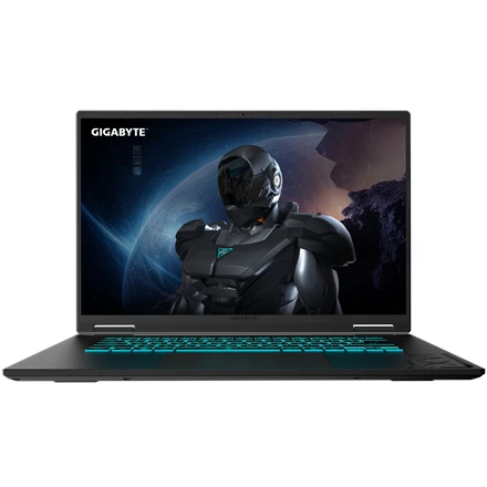 Nešiojamas kompiuteris Gigabyte A16 GAMING 3VHK3EEC93SH | Juodas Steel | 16 " | IPS | QHD+ | 2560 x 1600 pikselių | 165 Hz | AMD Ryzen 7 | 260 | 16 GB | Solid-state drive capacity 512 GB | NVIDIA GeForce RTX 5060 | GDDR7 | 8 GB | Windows 11 Home | 802.11ax | Bluetooth versija 5.3 | Klaviatūros kalba: anglų | Klaviatūros apšvietimas | Garantija 24 mėn. | Baterija warranty 12 mėn.