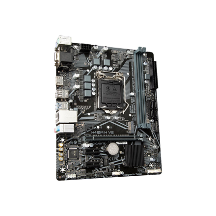 Pagrindinė plokštė GIGABYTE Intel H470 Express / LGA1200 / MicroATX / Memory DDR4 / Atminties lizdai 2|2xPCI-Express 3.0 1x / 1xPCI-Express 3.0 16x / 1xM.2 / 1x15pin D-sub / 1xHDMI / 2xAudio-In / 1xAudio-Out / 4xUSB 2.0 / 2xUSB 3.2 / 1xPS/2 / 1xRJ45