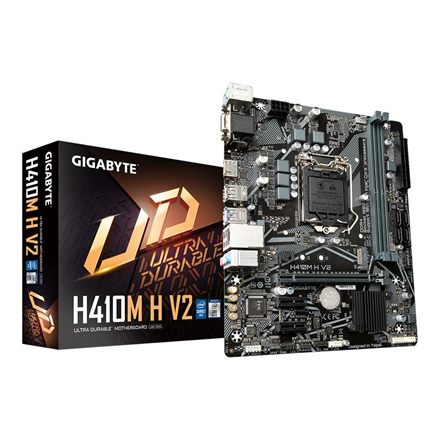 Pagrindinė plokštė GIGABYTE Intel H470 Express / LGA1200 / MicroATX / Memory DDR4 / Atminties lizdai 2|2xPCI-Express 3.0 1x / 1xPCI-Express 3.0 16x / 1xM.2 / 1x15pin D-sub / 1xHDMI / 2xAudio-In / 1xAudio-Out / 4xUSB 2.0 / 2xUSB 3.2 / 1xPS/2 / 1xRJ45