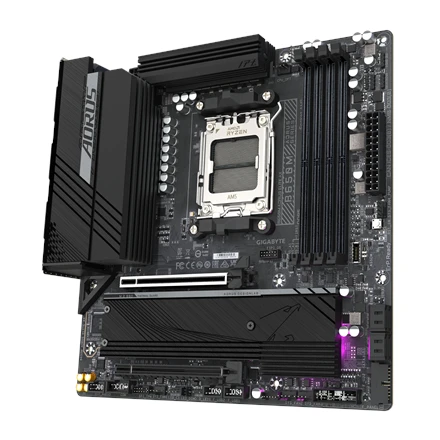 Pagrindinė plokštė GIGABYTE B650 GAMING X AX AM5 4xDDR5 4xSATA 3xM.2 1xHDMI 1xDP