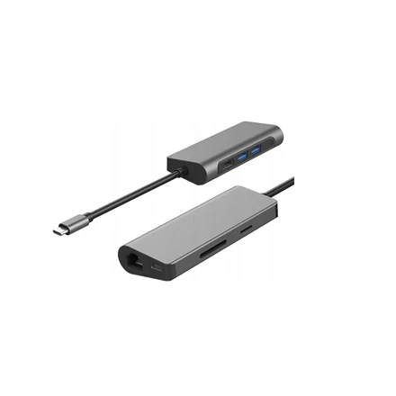 Gigabyte 7 viename USB-C adapteris su įvairiomis jungtimis