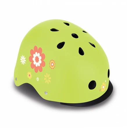 GLOBBER vaikiškas šalmas Elite Lights, žalias, dydis: XS-S 48-53 cm (507-106-2)