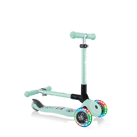 GLOBBER paspirtukas Junior Foldable Fantasy Lights, mėtinis, 433-206