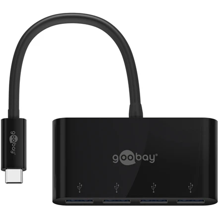 Goobay | 4 prievadų USB-C kelių prievadų adapteriai | 61073 | C tipas | USB-A
