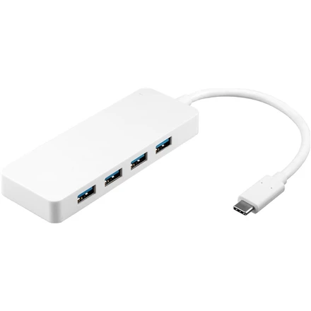 Goobay 4-ių jungčių baltas USB-C adapteris