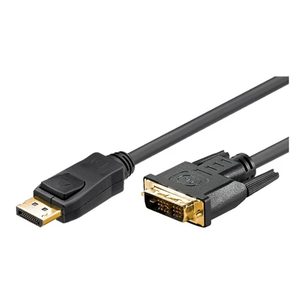 Goobay 51961 DisplayPort/DVI-D adapterio laidas 1.2, padengtas auksiniu sluoksniu, 2m | Goobay | DP į DVI-D