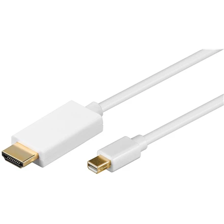 Mini DisplayPort - HDMI adapterio laidas, baltas