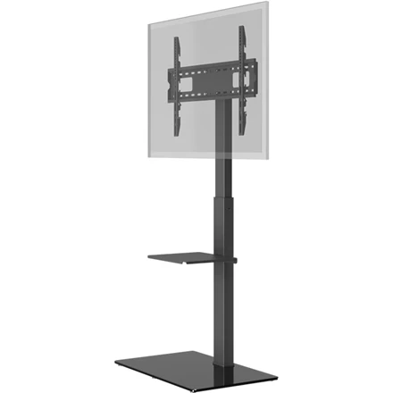 Laikiklis „Goobay“ grindų stovas | Televizoriaus grindų stovas, bazinis, L dydis | Pasukamas | 37–70 " | Maksimalus svoris (talpa) 40 kg | Juodas