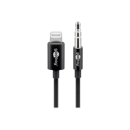Goobay | 66805 Apple Lightning garso jungties laidas, (3,5 mm) | Apple Lightning vyriškas (8 kontaktų) | 3,5 mm moteriškas (3 kontaktų, stereofoninis)