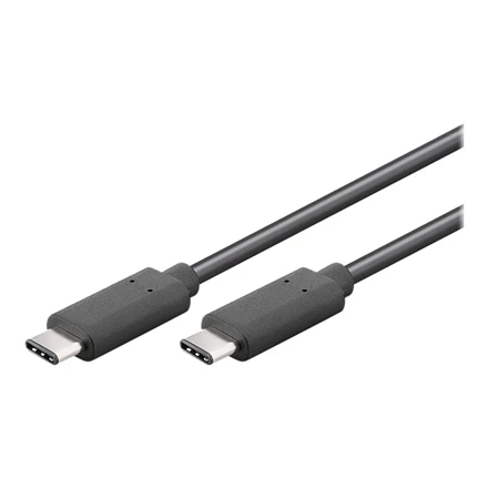 Goobay 67976 USB-C 3.1 generacija 1 laidas, juodas, 1m | Goobay | USB-C įkrovimo kabelis USB-C kištukas | USB-C vyr