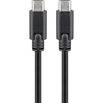 Goobay 67976 USB-C 3.1 generacija 1 laidas, juodas, 1m | Goobay | USB-C įkrovimo kabelis USB-C kištukas | USB-C vyr