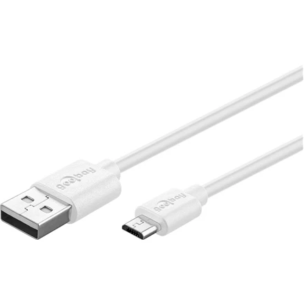 Goobay 77527 Micro USB greito įkrovimo ir sinchronizavimo laidas, 1m