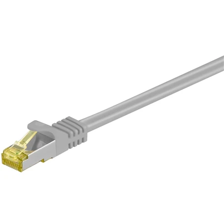 Goobay 91621 RJ45 pataisos laidas S/FTP (PiMF), w. CAT 7 žalias kabelis, pilkas, 5 m