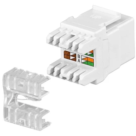 Goobay Gogobay 95738 Keystone modulis RJ45 CAT 5e, UTP, 100 MHz, baltas
