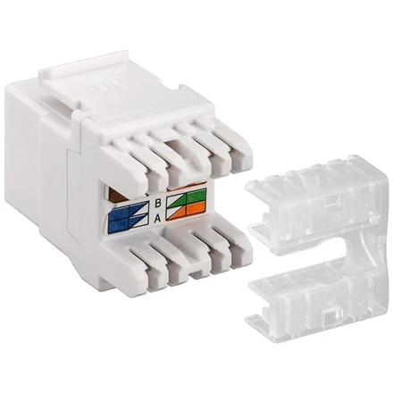 Goobay Gogobay 95740 Keystone modulis RJ45 CAT 6, UTP, 250 MHz, baltas