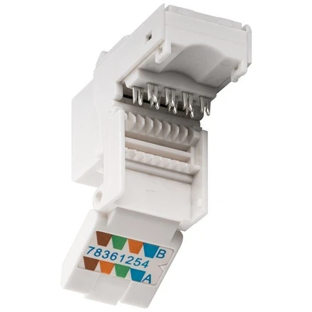 Goobay Gogobay 95742 Keystone modulis RJ45 CAT 6, UTP, 250 MHz, baltas