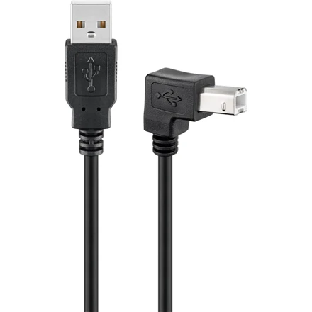 Goobay | USB 2.0 didelės spartos laidas 90° | USB į USB