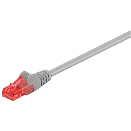 „Goobay“ | CAT 6 jungiamasis kabelis, U/UTP | Pilkas RJ45 kištukas (8P8C) | RJ45 kištukas (8P8C)