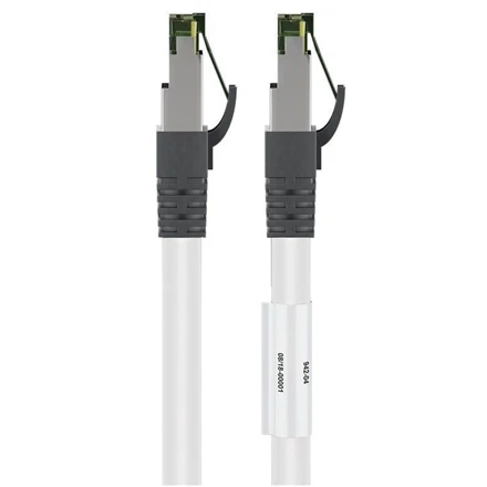 Goobay CAT 8.1 patch cable, S/FTP (PiMF) 55122 0,25 m, Baltas, Cat 8.1 S/FTP
