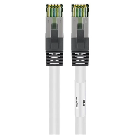 Goobay CAT 8.1 patch cable, S/FTP (PiMF) 55122 0,25 m, Baltas, Cat 8.1 S/FTP