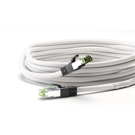 Goobay CAT 8.1 patch cable, S/FTP (PiMF) 55122 0,25 m, Baltas, Cat 8.1 S/FTP