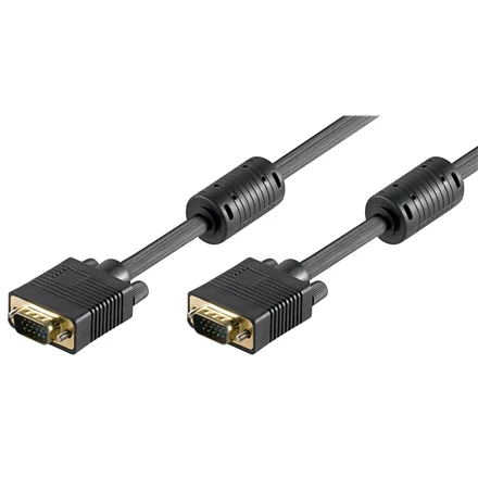 VGA laidas su ferito filtrais 15m