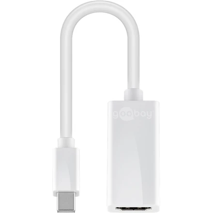 Goobay | Mini DisplayPort/HDMI adapterio laidas 1.1 | 51729 | Baltas | Mini DisplayPort vyriškas | HDMI moteriškas (A tipas)