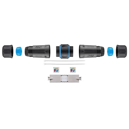 Goobay Outdoor (IP68) LAN kabelio jungtis, CAT 6A ekranuotas 44414