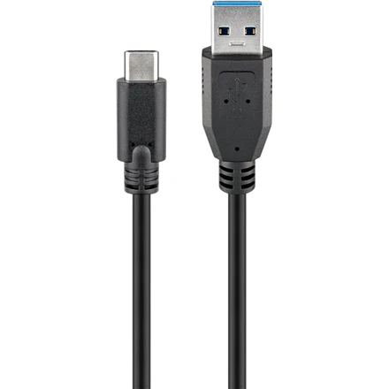 Goobay | Apvalus kabelis | Sinchronizuokite ir įkraukite Super Speed USB-C į USB A 3.0 įkrovimo laidą | 67890 | USB 3.0 kištukas (A tipas) | USB-C (vyriškas)