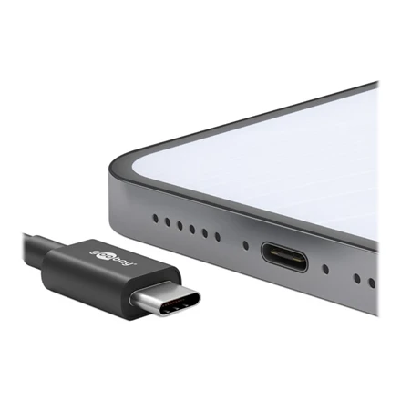 „Goobay“ | USB-C įkrovimo ir sinchronizavimo laidas (USB-A > USB-C) | 38675 | RJ-45 | RJ-45 90° | Juodas