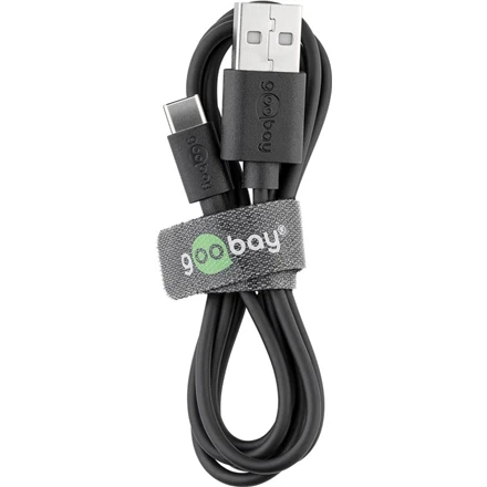 Goobay | USB-C įkrovimo ir sinchronizavimo laidas (USB-A > USB-C) | 59124 | USB-C kištukas | USB 2.0 kištukas (A tipas)